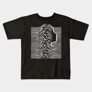 woman waving waves Kids T-Shirt